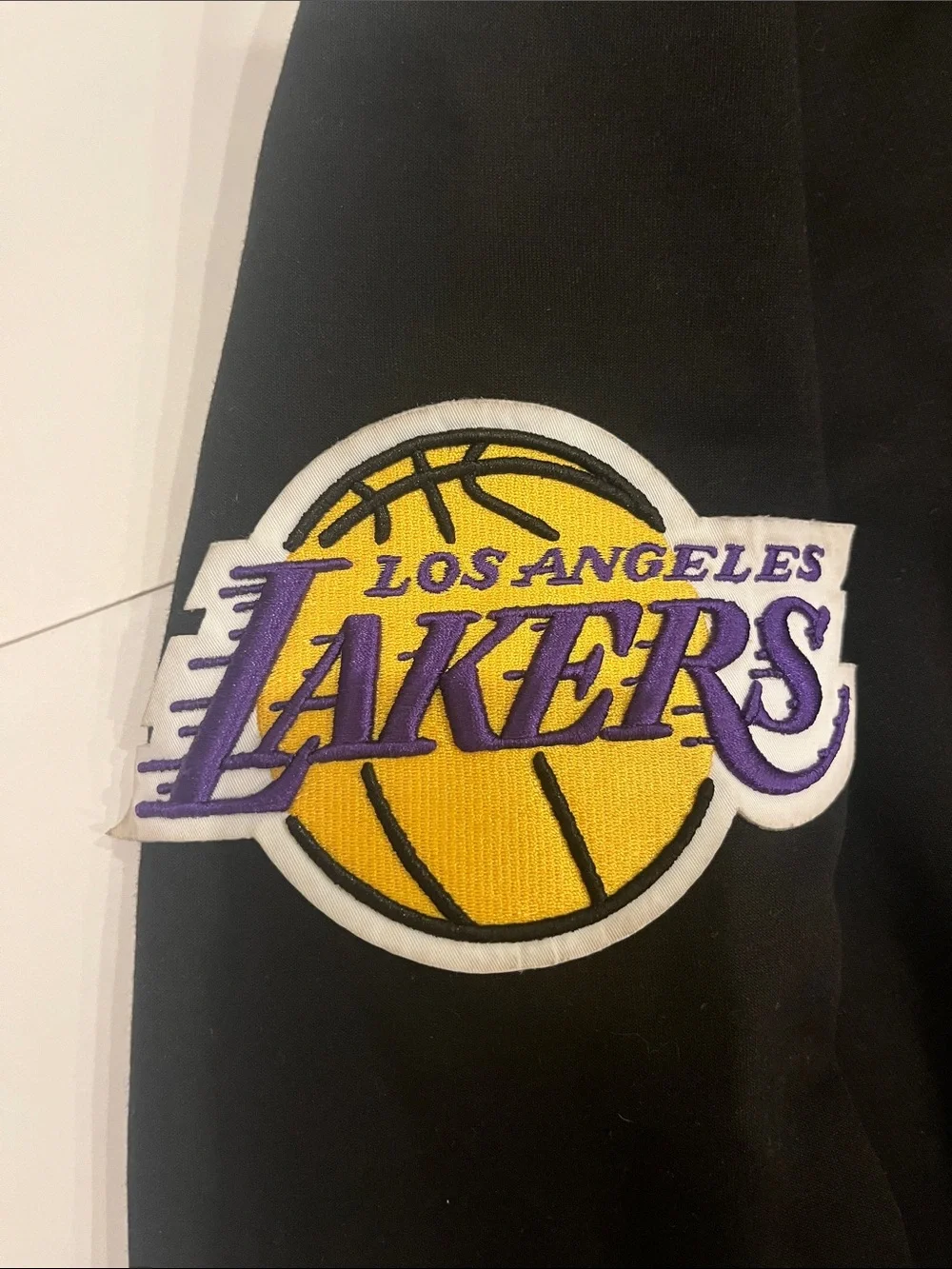 Los Angeles Lakers Black Crewneck Sweatshirt with Gold Logos